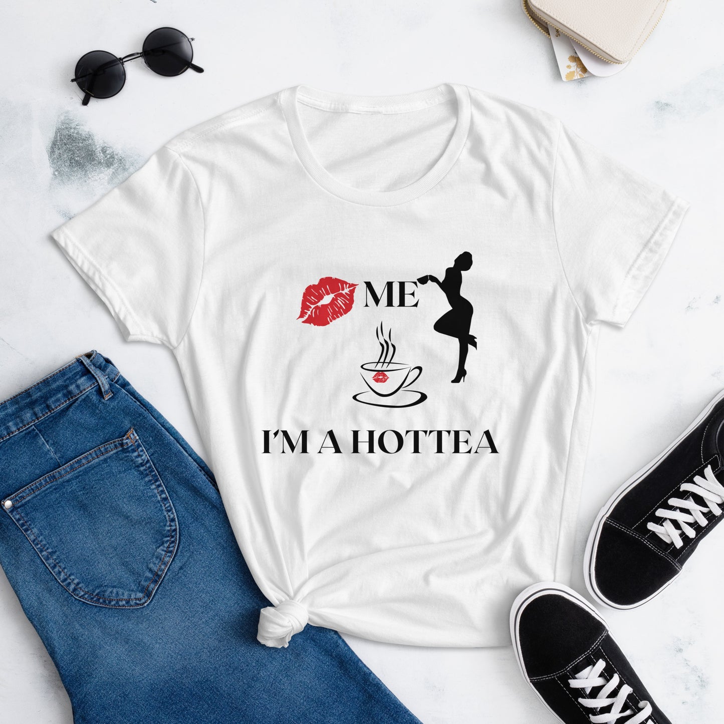 Kiss Me I'm a Hottea t-shirt